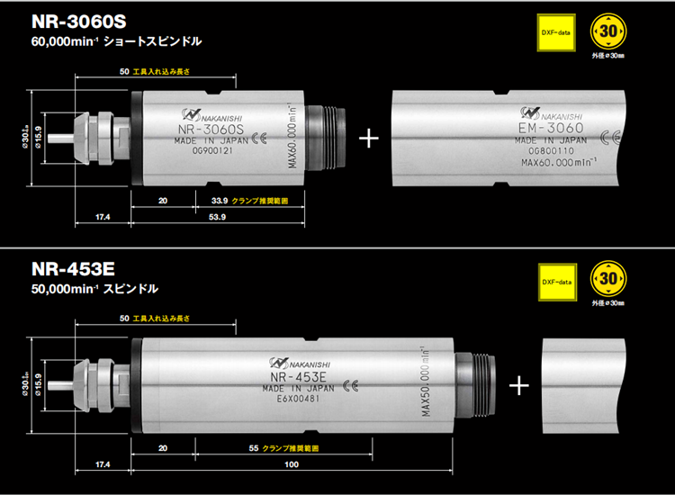 高速电主轴NR-3060S