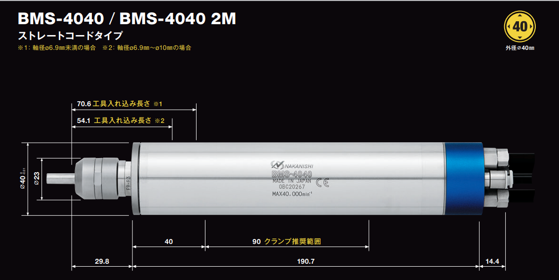 大扭矩主轴BMS-4040